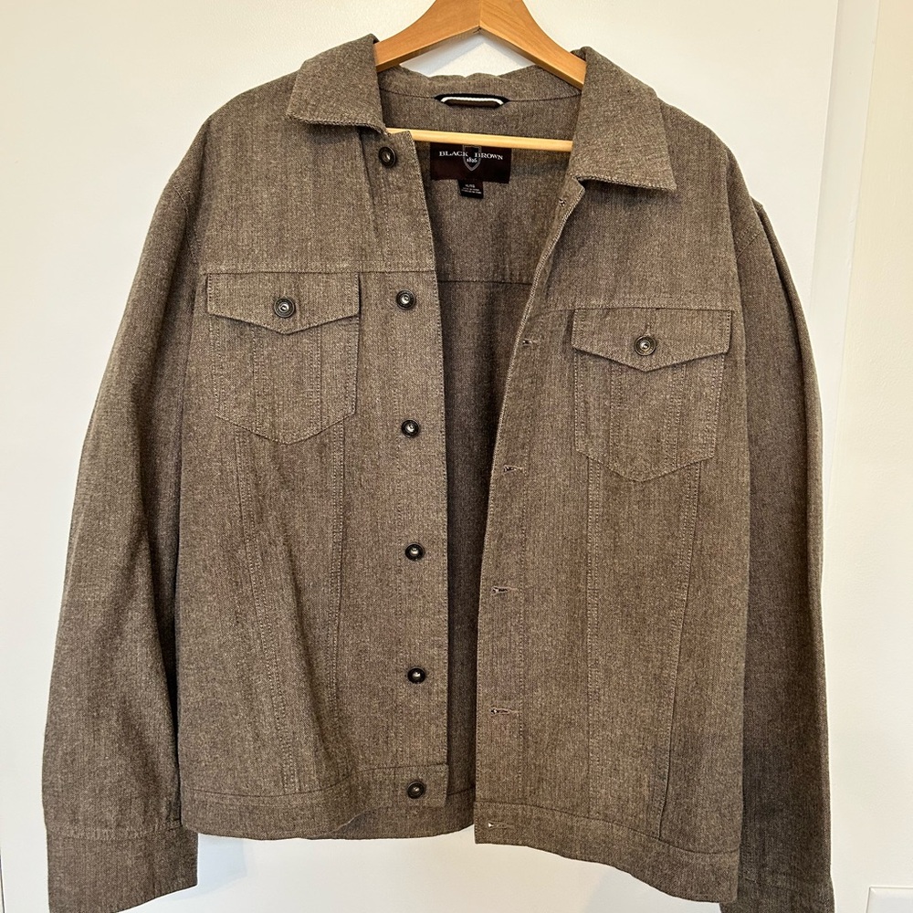 Black Brown 1826 Men's Brown Shirt Jacket